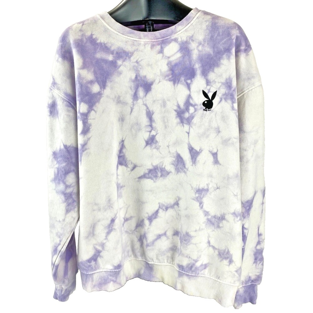 Playboy Misguided Sweatshirt Womens M Long Sleeves Cotton Blend Sweater Pullover